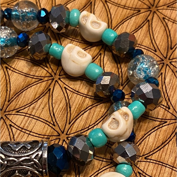 Handmade Sacred Geometry Matching Bracelet Set - Picture 4 of 6